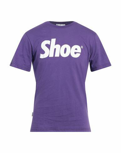 Shoe Man T-shirt Purple Cotton Cover