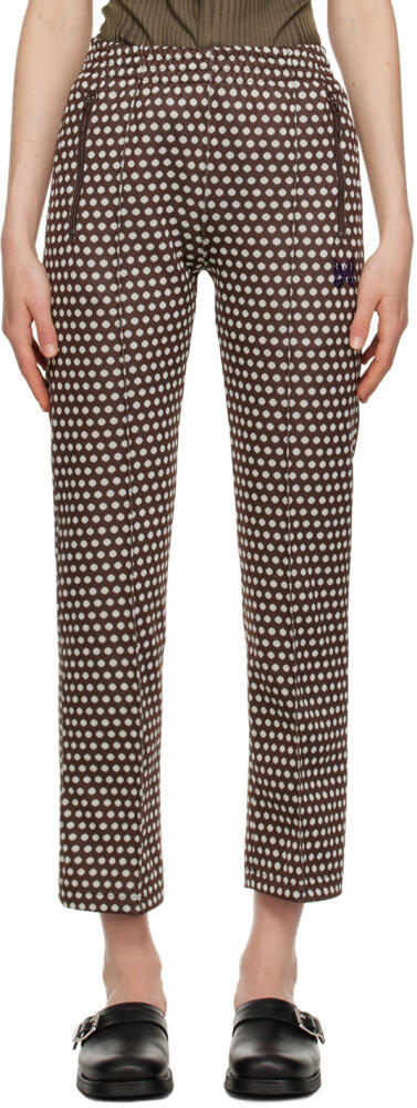 NEEDLES Brown Polka Dot Track Pants Cover