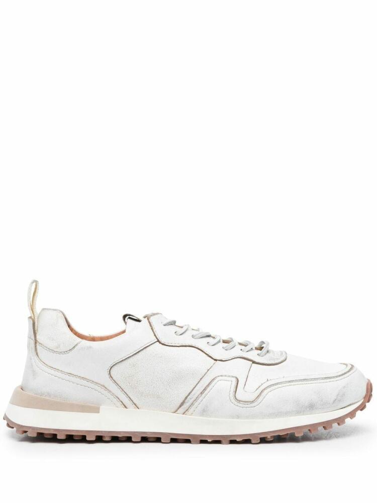 Buttero lace-up calf-leather sneakers - White Cover