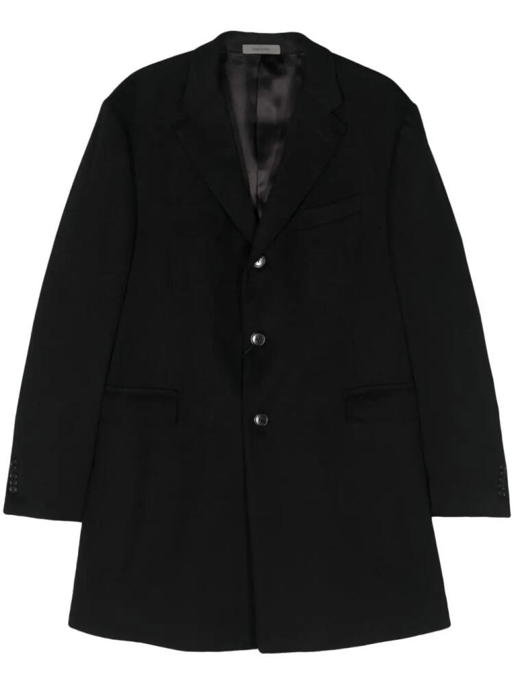 Corneliani single-breasted cashmere coat - Black Cover