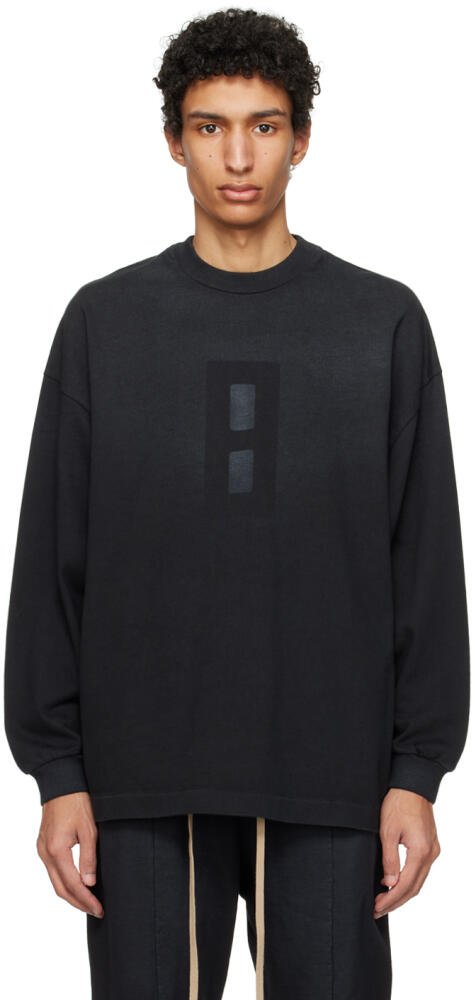 Fear of God Black Airbrush 8 Long Sleeve T-Shirt Cover