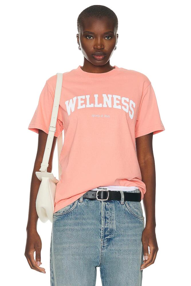 Sporty & Rich Wellness Ivy T-shirt in Pink Cover