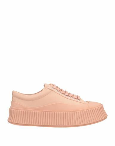 Jil Sander Woman Sneakers Blush Textile fibers, Rubber Cover