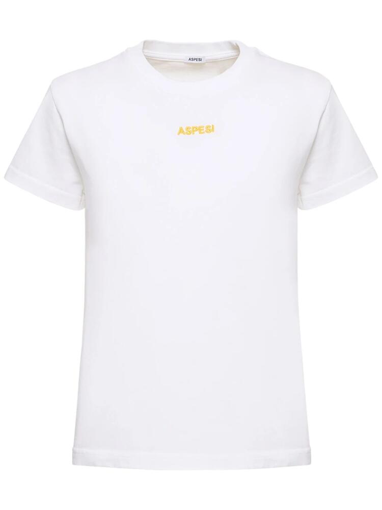 ASPESI Cotton Jersey Embroidered Logo T-shirt Cover