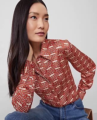 Ann Taylor Maze Essential Shirt Cover