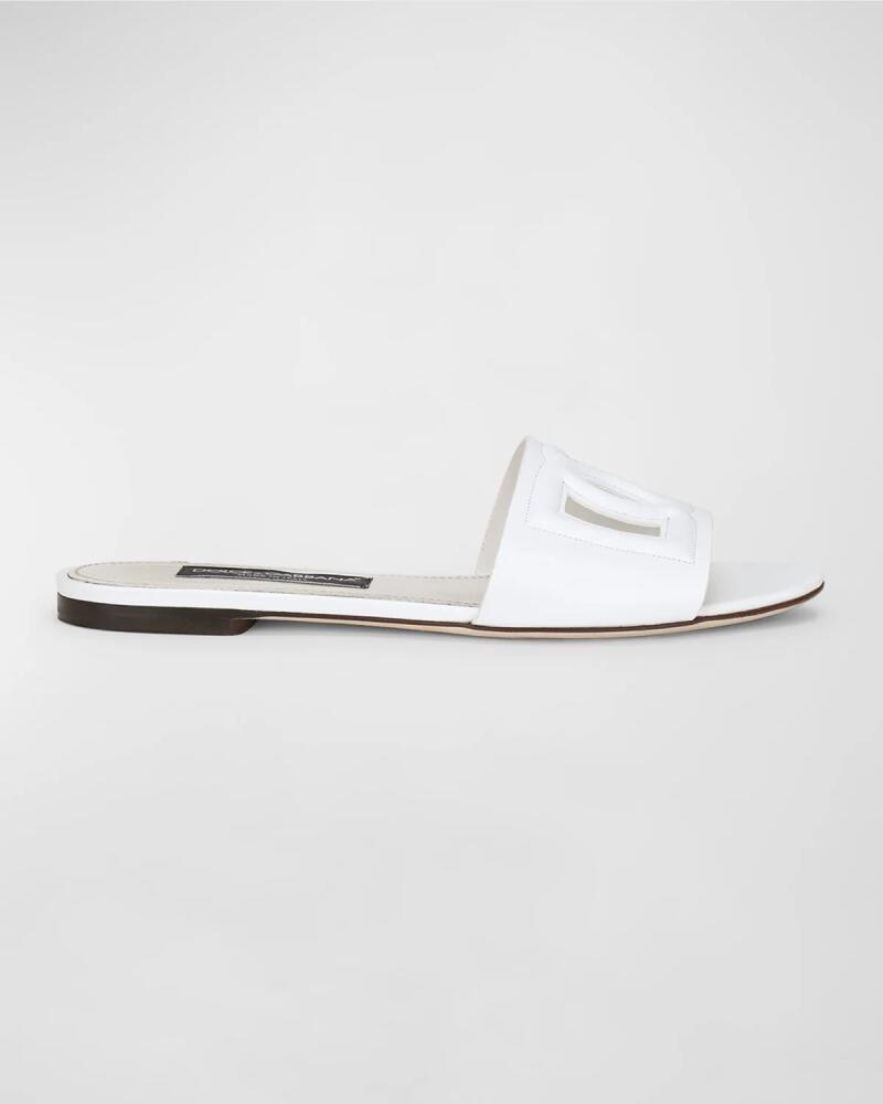 Dolce & Gabbana Cutout DG Flat Slide Sandals Cover