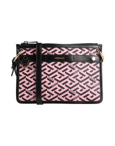 Versace Woman Cross-body bag Pink Calfskin Cover