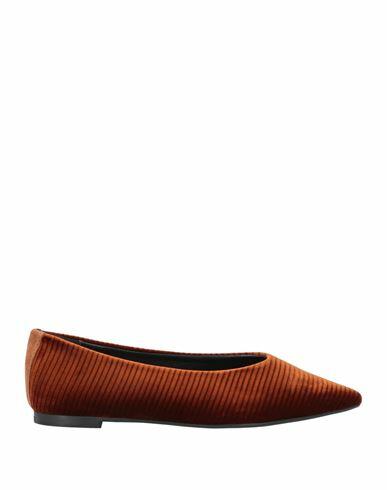 Giulia Neri Woman Ballet flats Rust Textile fibers Cover