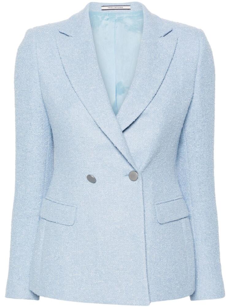 Tagliatore Jalbar textured blazer - Blue Cover