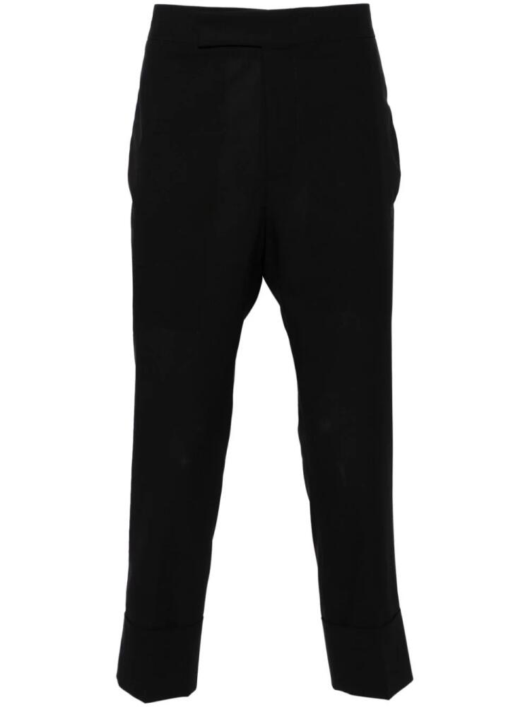 SAPIO cropped tailored wool trousers - Black Cover