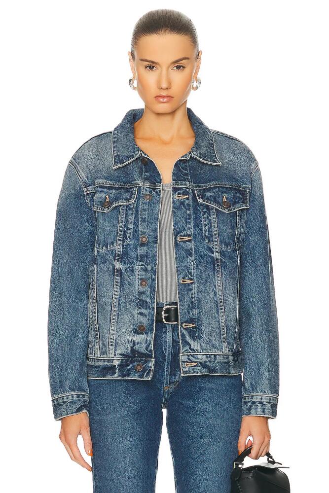 NILI LOTAN Hubert Denim Jacket in Blue Cover