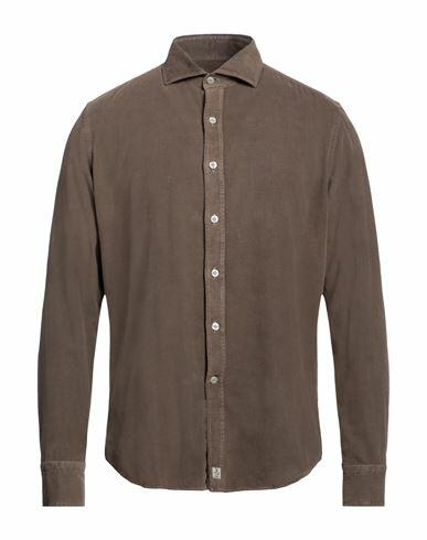 Sonrisa Man Shirt Khaki Cotton Cover