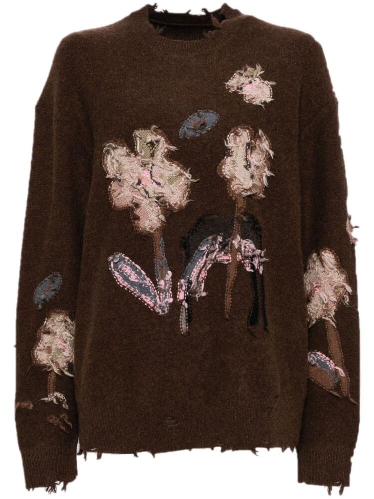 JNBY floral pattern sweatshirt - Brown Cover