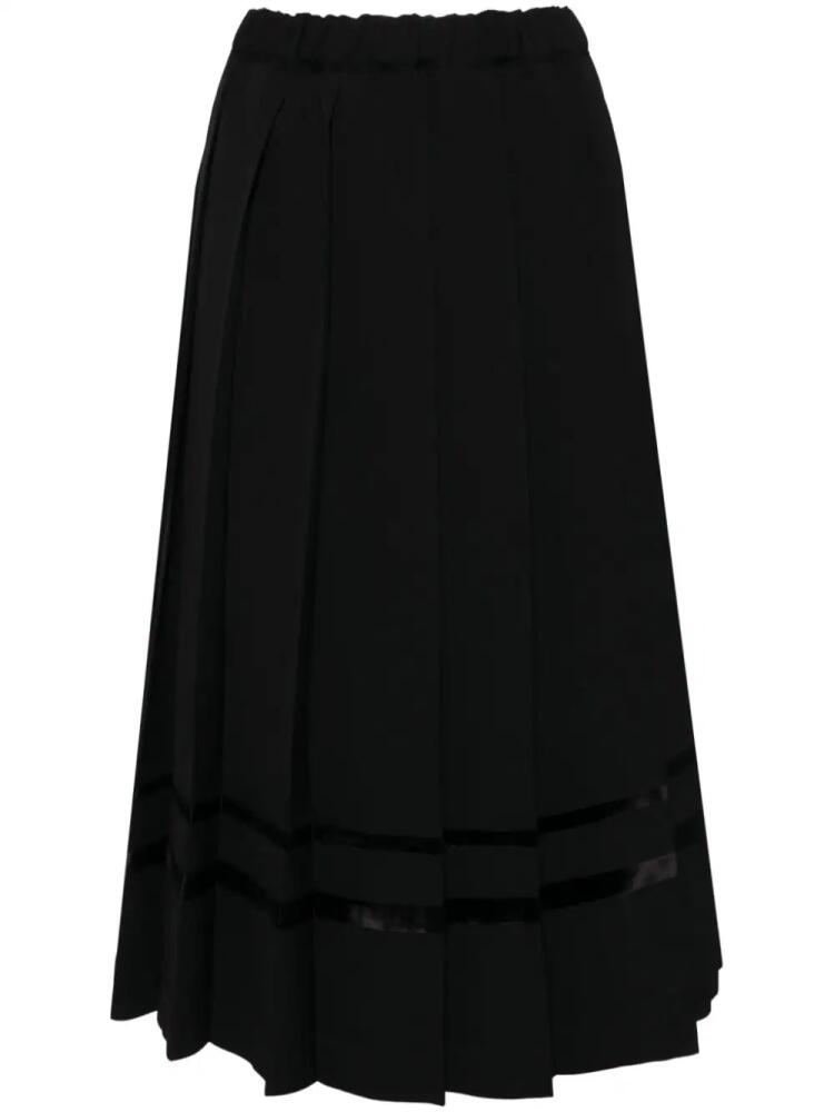 Comme Des Garçons Girl pleated wool skirt - Black Cover