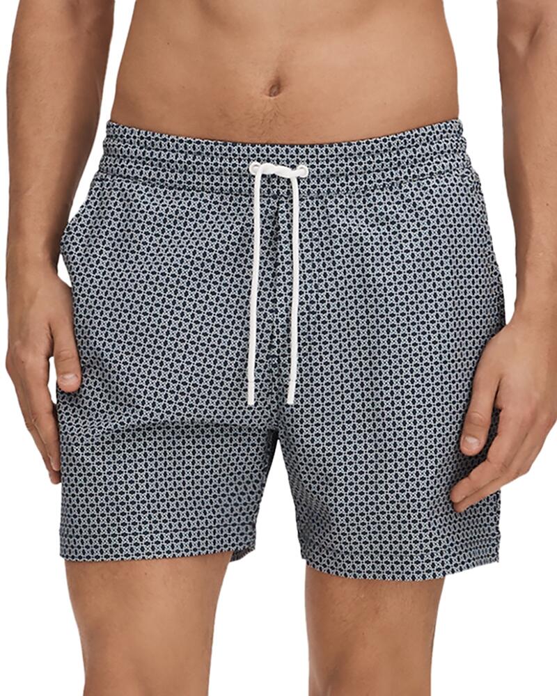 Reiss Shape Printed Drawstring 6.5 Swim Trunks Cover