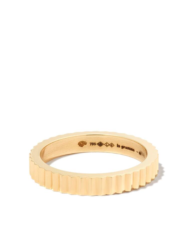 Le Gramme 18kt yellow gold Guilloche 4g ring Cover