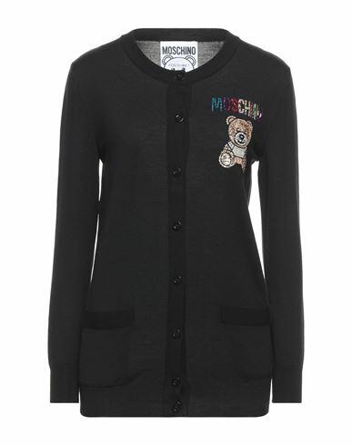 Moschino Woman Cardigan Black Virgin Wool Cover