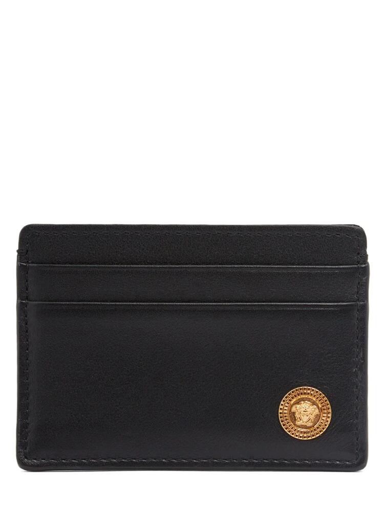 VERSACE Leather Logo Card Case Cover