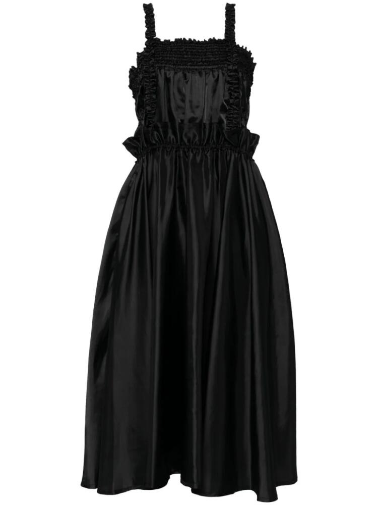 Noir Kei Ninomiya ruffled detailing sun dress - Black Cover