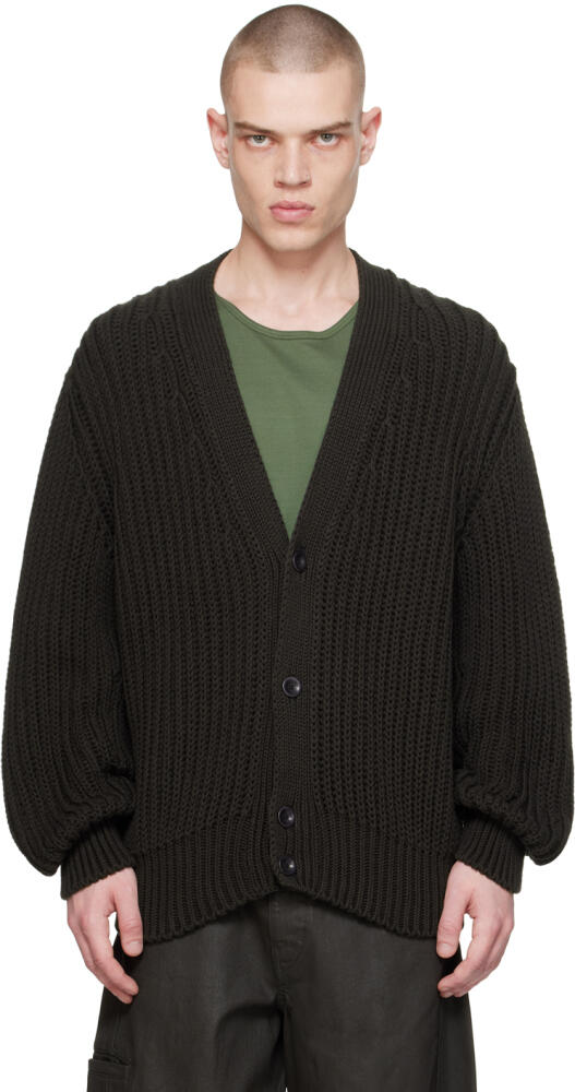 LEMAIRE Brown Chunky Cardigan Cover