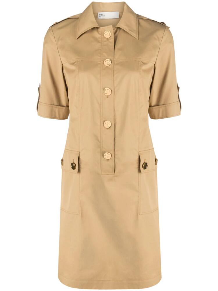 Tory Burch Camp mini dress - Neutrals Cover