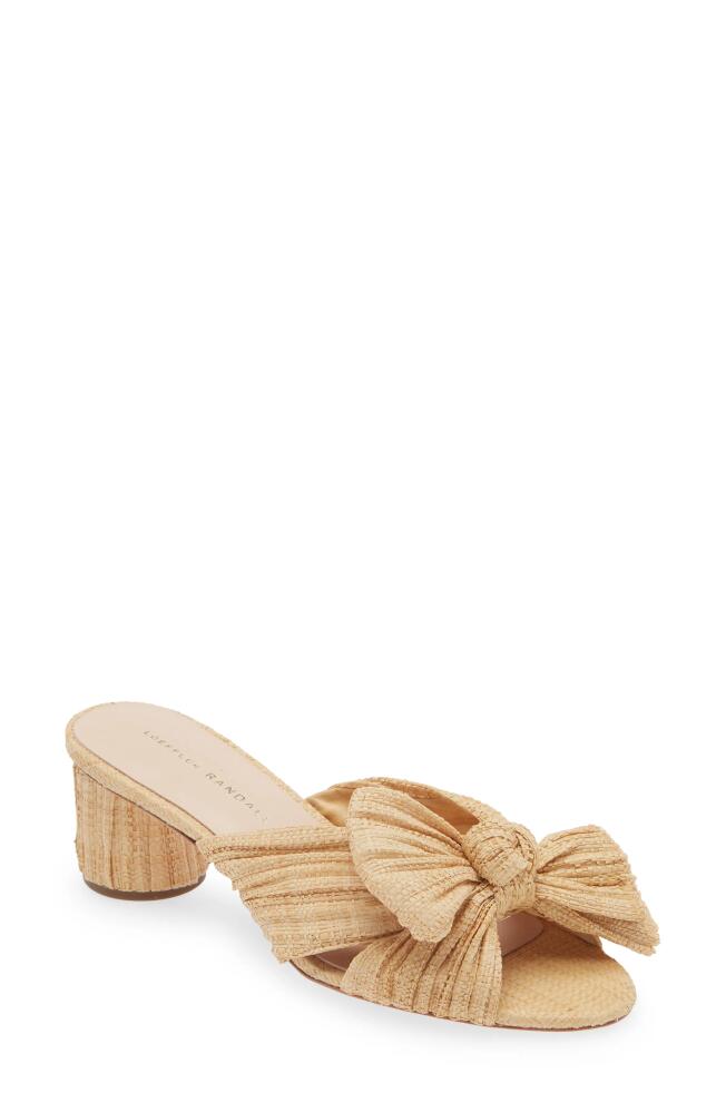 Loeffler Randall Emilia Knot Raffia Slide Sandal in Natural Cover