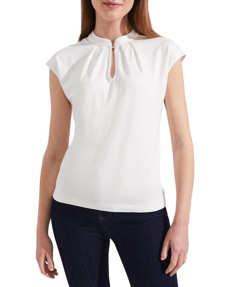 Hobbs London Maeve Band Collar Blouse Cover