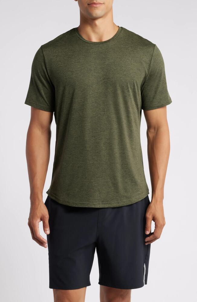 Zella Restore Soft Performance T-Shirt in Olive Night Cover