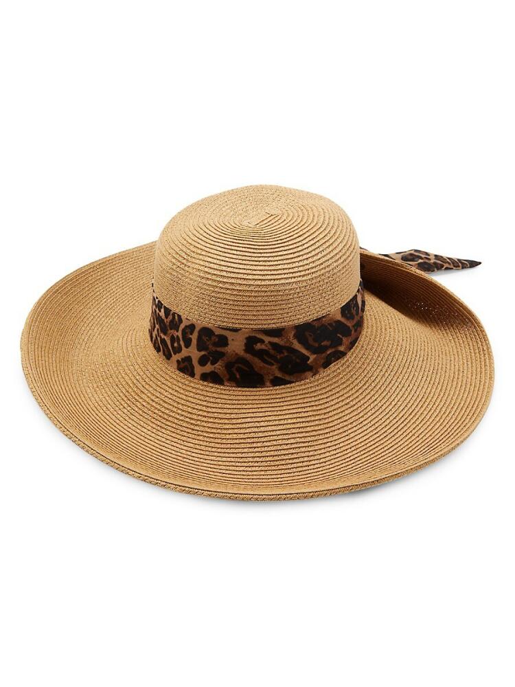 San Diego Hat Company Women's Leopard Floppy Sun Hat - Leopard Cover