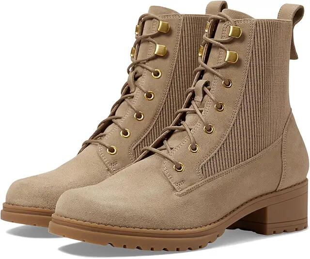 Cole Haan Camea Waterproof Combat Boot II (Dark Latte Waterproof Suede) Women's Boots Cover