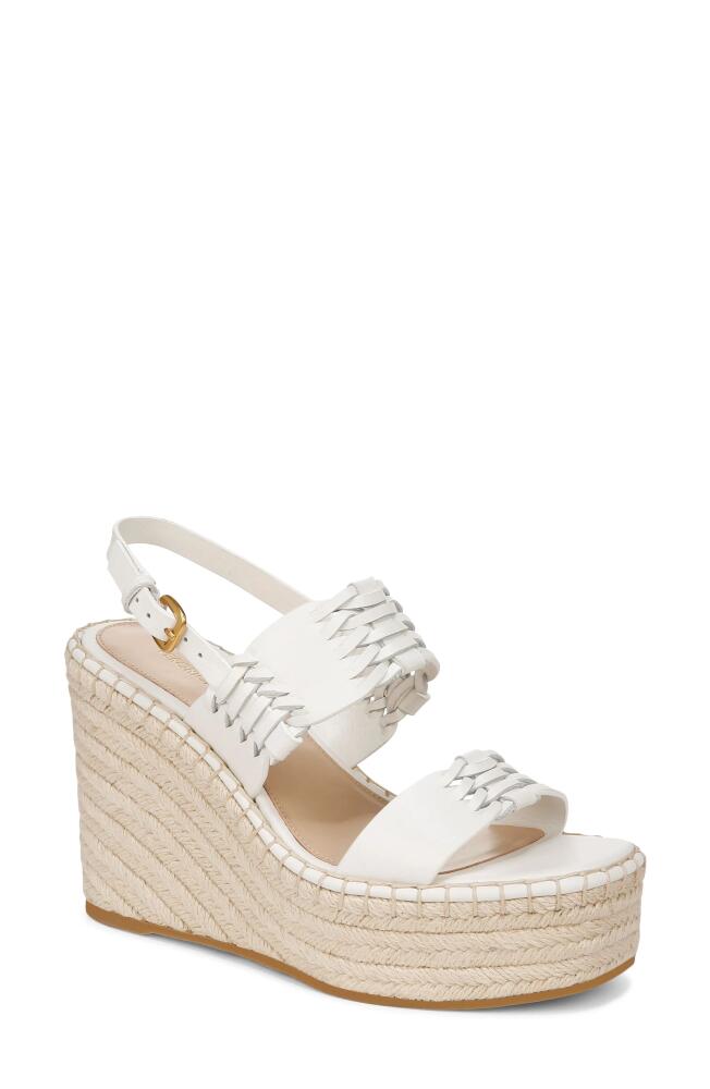 Veronica Beard Riya Slingback Espadrille Platform Wedge Sandal in Coconut Cover