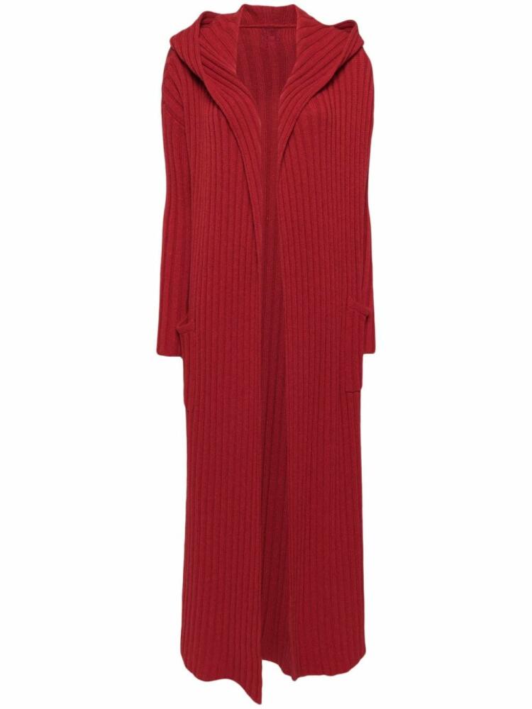 Teddy Cashmere rib-knit cashmere cardigan - Red Cover