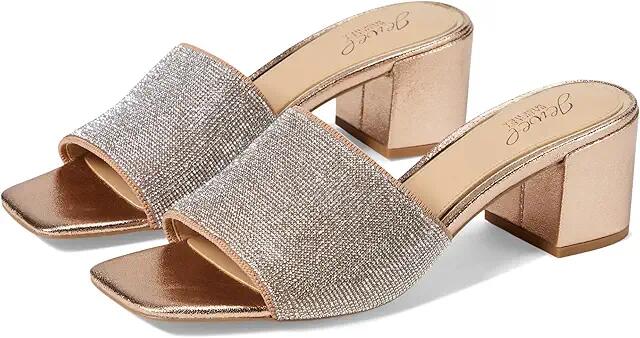 Jewel Badgley Mischka Harlyn (Rose Gold Textile) Women's Sandals Cover