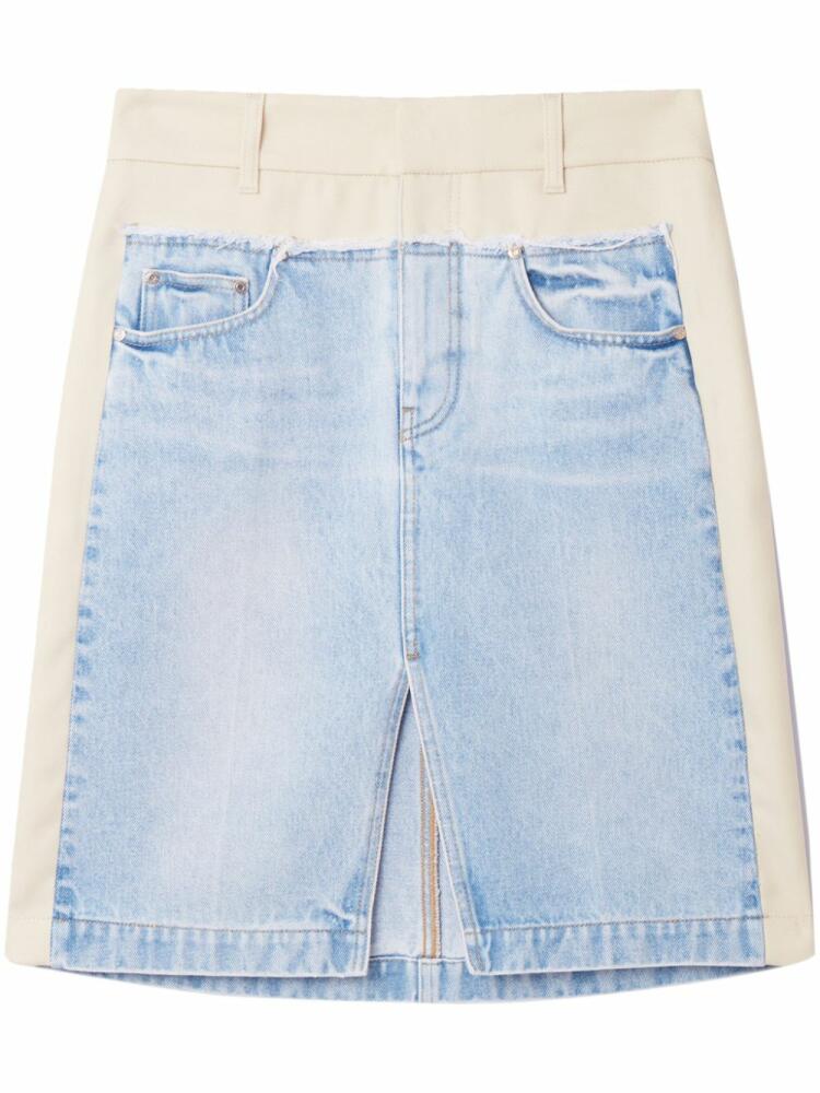 Stella McCartney two-tone panelled denim skirt - Blue Cover