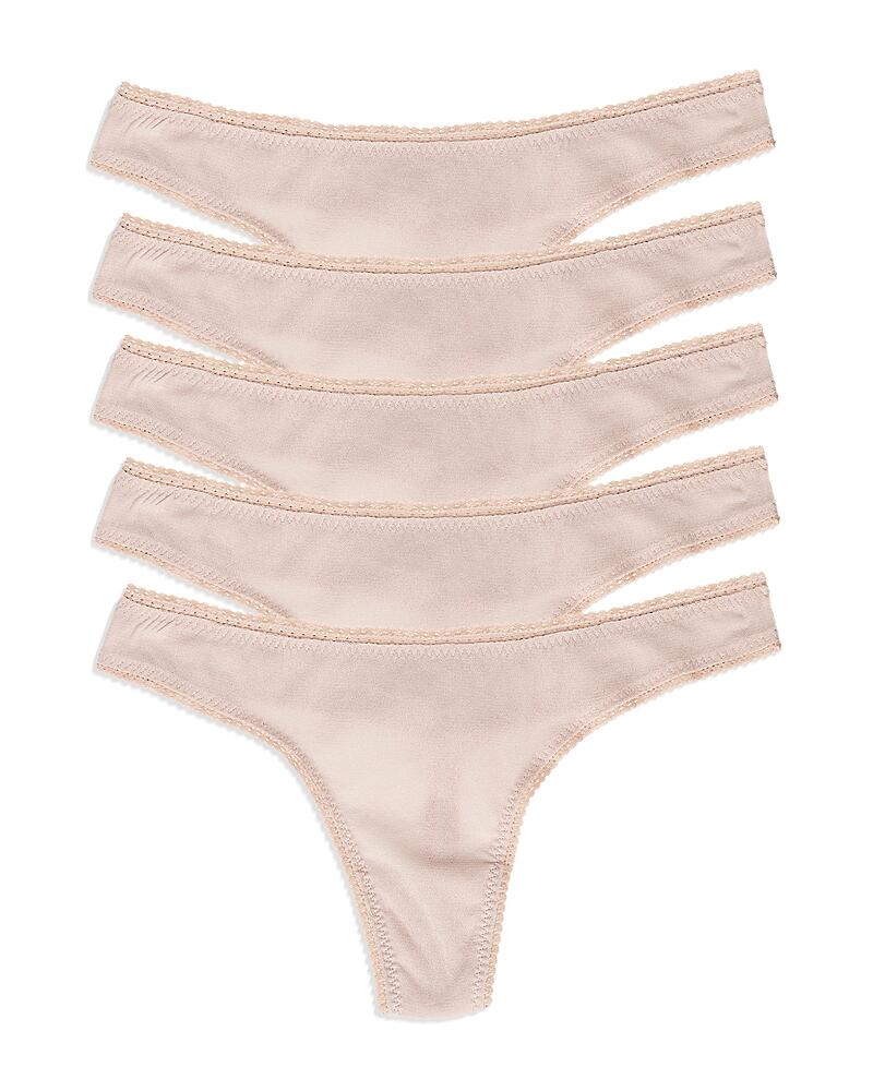 On Gossamer Mesh High Cut Thongs, Set of 5 Cover