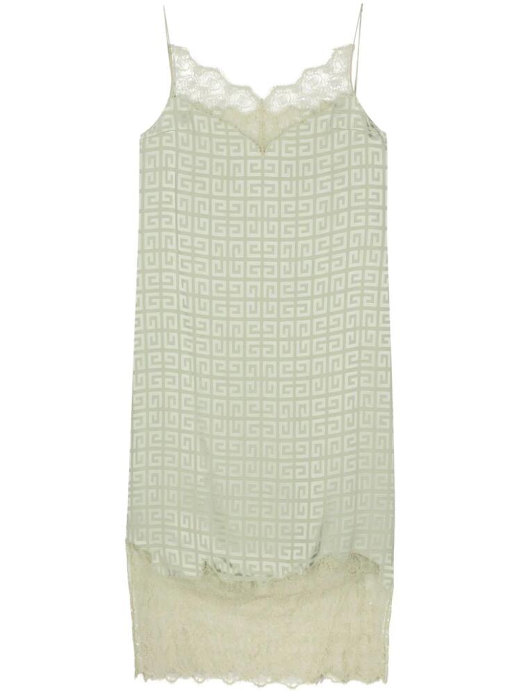 Givenchy 4G-jacquard midi slip dress - Green Cover