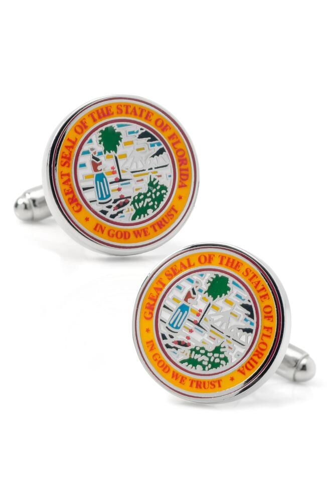 Cufflinks, Inc. Florida Seal Cuff Links in Orange Cover