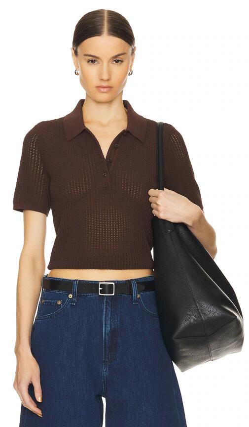 Rag & Bone Viola Polo in Chocolate Cover