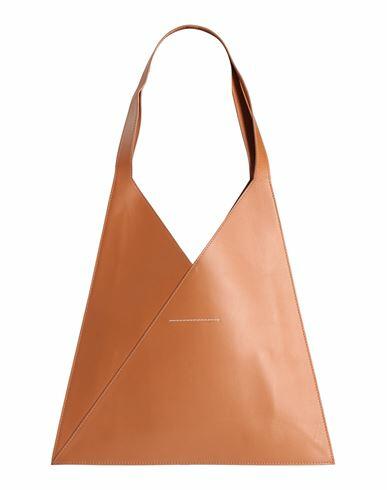 Mm6 Maison Margiela Woman Shoulder bag Tan Cow leather Cover