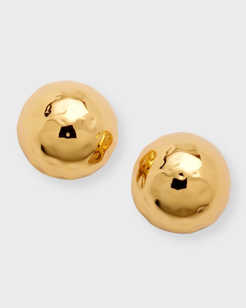 NEST Jewelry 22k Gold-Plated Hammered Stud Earrings Cover