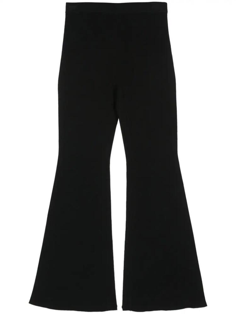 Michael Michael Kors ribbed-knit flared trousers - Black Cover