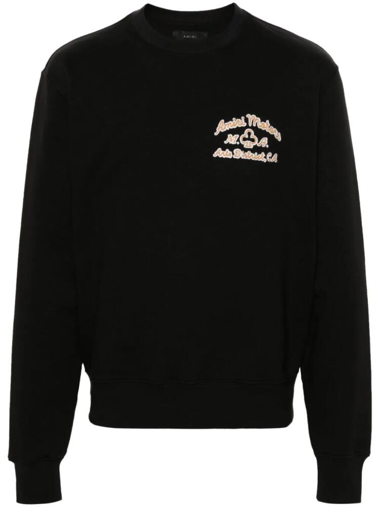 AMIRI logo-embroidered cotton sweatshirt - Black Cover