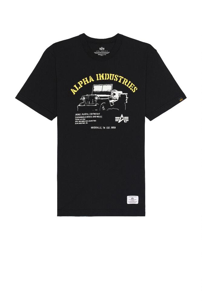 ALPHA INDUSTRIES Jeep Tee in Black Cover