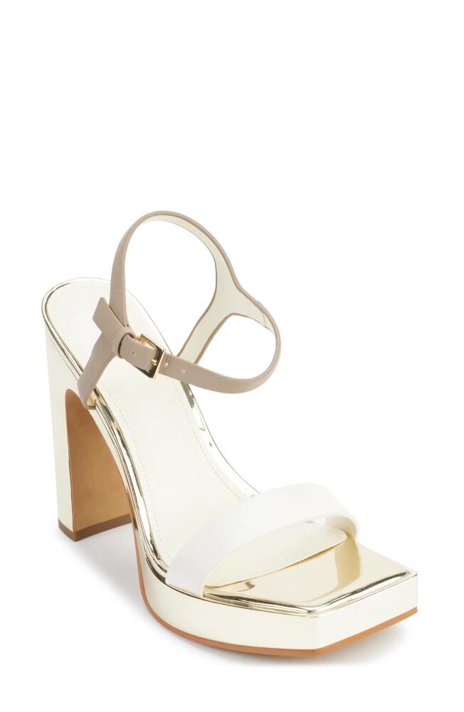 DKNY Maiden Ankle Strap Platform Sandal in Cream/Light Toffee Cover