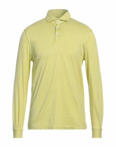 Fedeli Man Polo shirt Light yellow Cotton, Organic cotton Cover