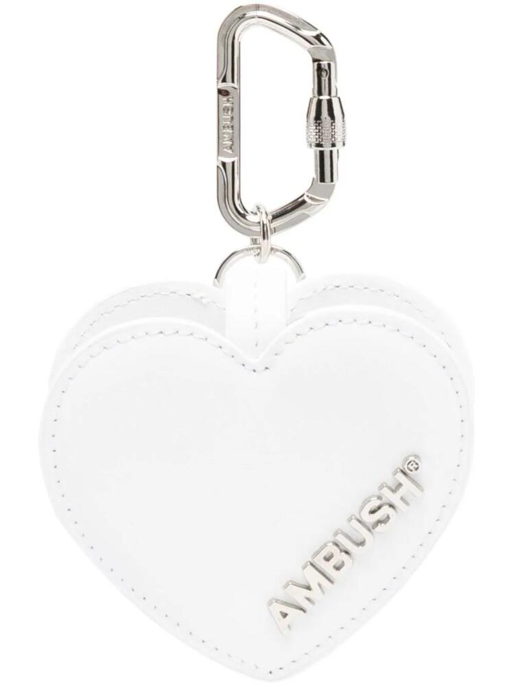 AMBUSH heart leather AirPods case - White Cover