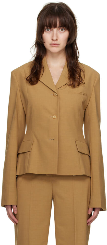 Nanushka Beige Bora Blazer Cover