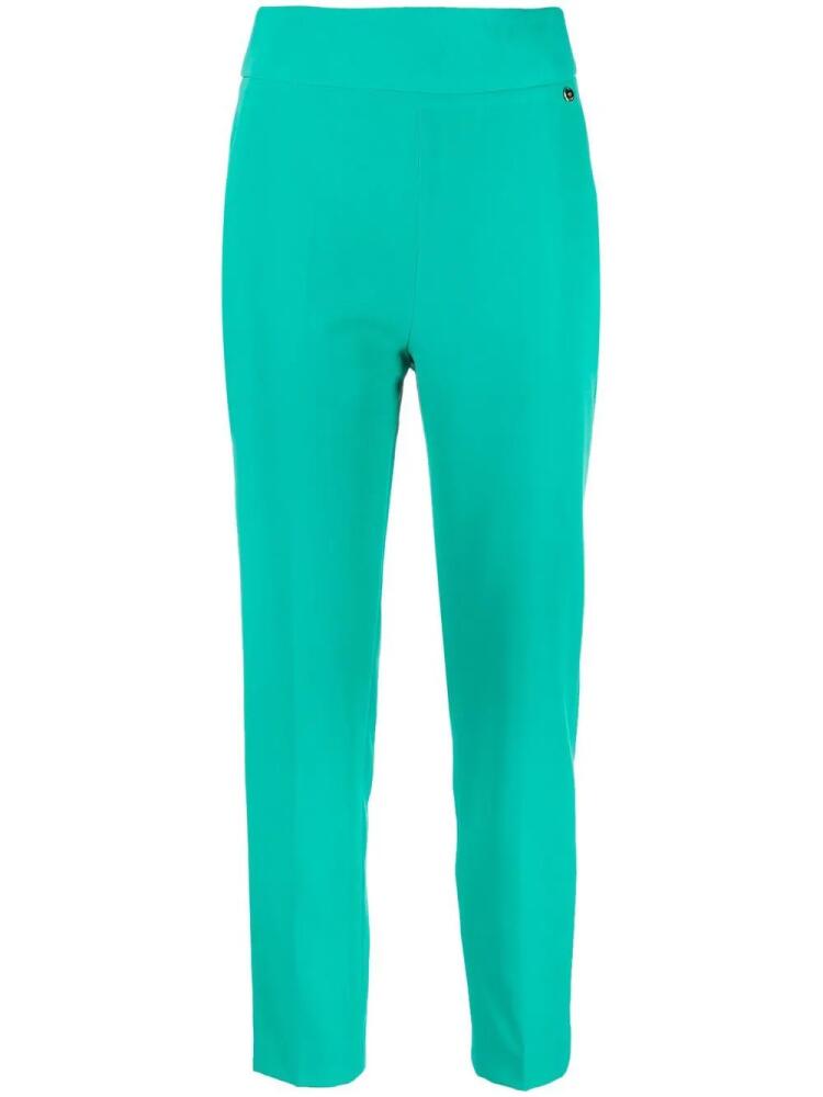 LIU JO cropped tailored trousers - Green Cover