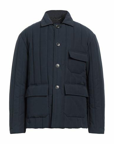 Doppiaa Man Puffer Navy blue Polyester, Cotton Cover