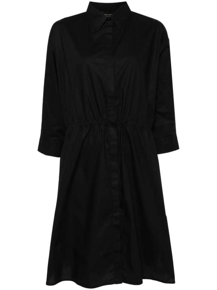 Roberto Collina drawstring-waist cotton shirtdress - Black Cover